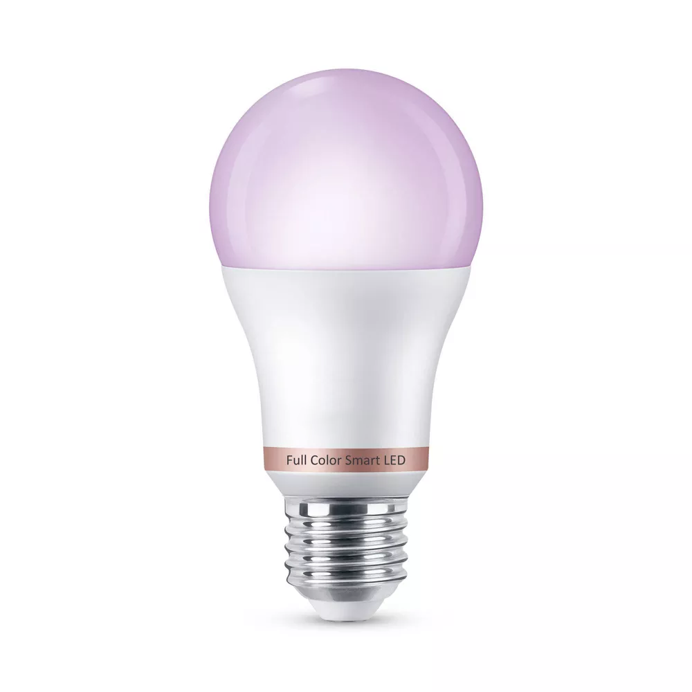 A19 Wi-Fi Multicolor Smart LED Bulb, E26 Base, Voice & App Control