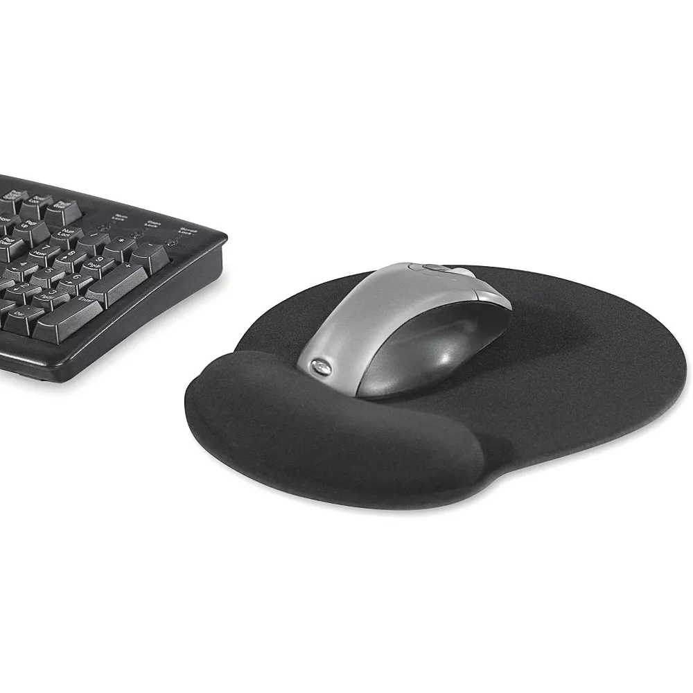 Integrated Memory Foam Ergonomic Mouse Pad with Wrist Support
