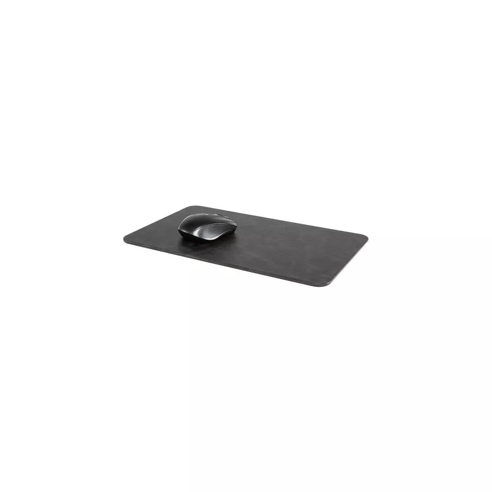 Large Faux Leather Mouse Pad with Non-Slip Base