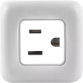 Cube-shaped 3-Outlet Surge Protected Wall Power Extender Adapter
