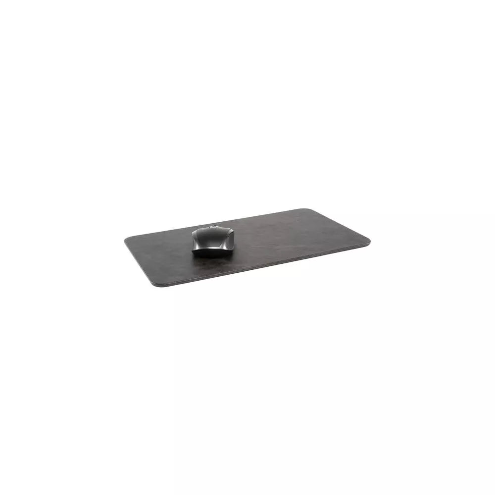 Large Faux Leather Mouse Pad with Non-Slip Base