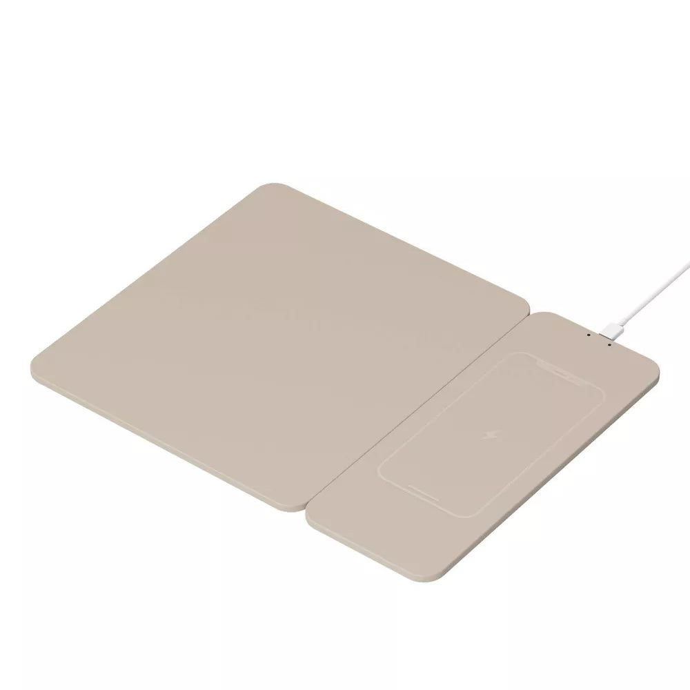 Detachable PU Mouse Pad with 15W Wireless Charging Module