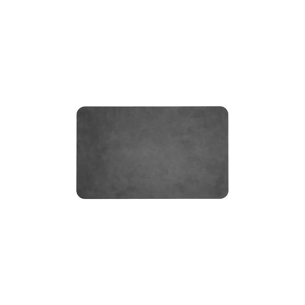Large Faux Leather Mouse Pad with Non-Slip Base