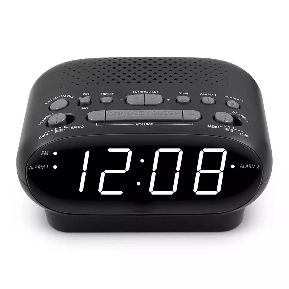 Digital Dual Alarm Clock Built-in AM/FM Radio